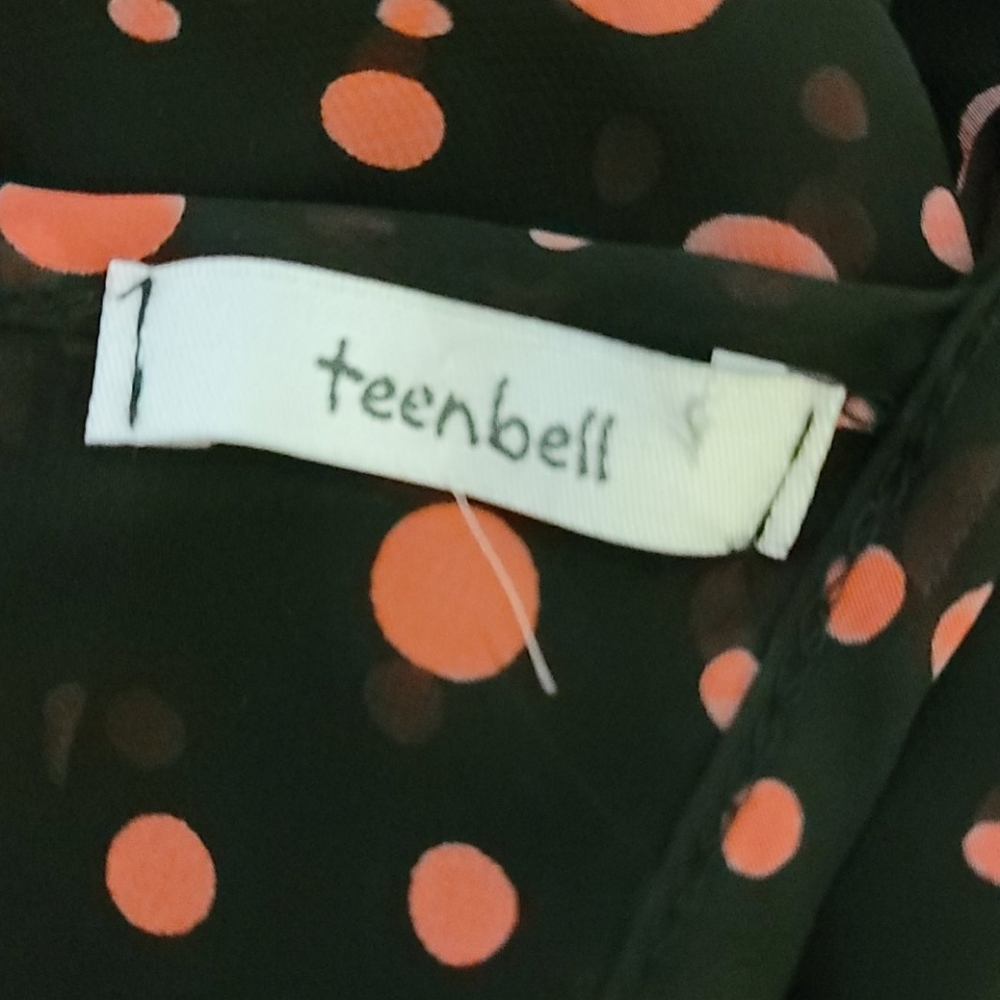 Teenbell Black and Coral Polka Dot Tank Size Small - Picture 4 of 4